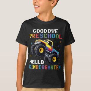 Goodbye Preschool Monster Truck T rex Graduation T-Shirt