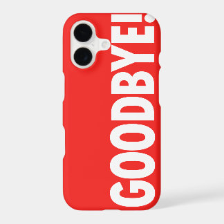 GOODBYE! Red iPhone 17 Case