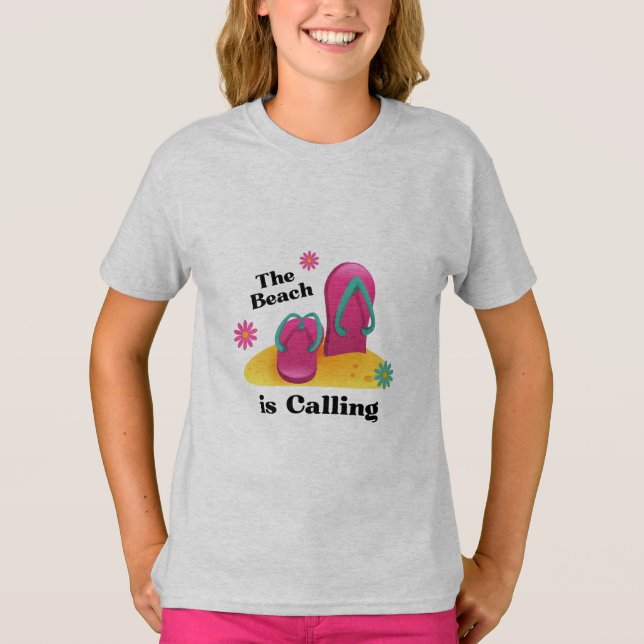  Goodbye School Hello Summer Beach Holiday     T-Shirt (Front)