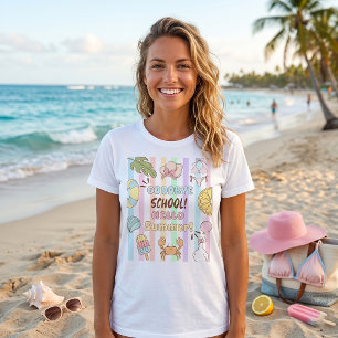 Goodbye School Hello Summer Stripes Pastel T-Shirt