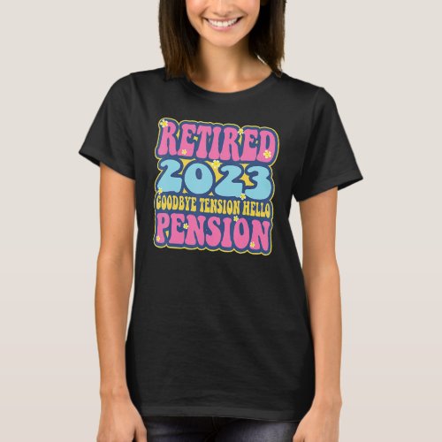 Goodbye Tension Hello Pension  Classic Vitage Reti T_Shirt