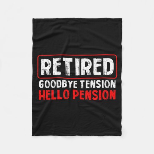 Goodbye Tension Hello Pension Funny Retirement 202