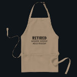 Goodbye tension hello pension Retirement BBQ apron<br><div class="desc">Retirement BBQ apron Goodbye tension hello pension. Funny quote for retiring employee,  coworker,  husband etc. Cute gift idea for retired men and women. Kitchen aprons in beige,  white and yellow.</div>