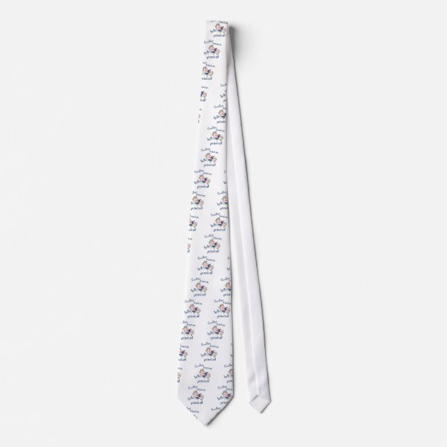 GOODBYE TENSION, HELLO PENSION! RETIREMENT GIFT NECK TIE (Front)