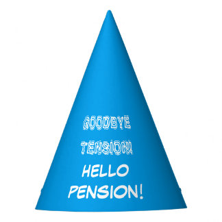 Goodbye tension hello pension retirement party hat