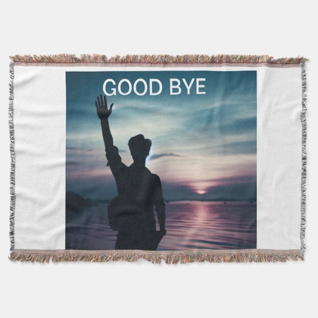 "Goodbye to the YEAR" Throw Blanket (Front)