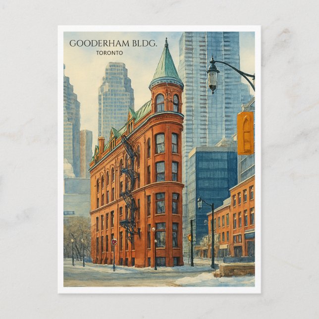 Gooderham Building Toronto Flatiron Postcard Art (Front)
