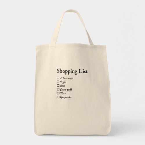 Goodes Company Shopping List Tote Bag