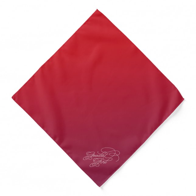 Goodest Girl Meme Funny Classy Elegant Red Dog Bandana (Front)