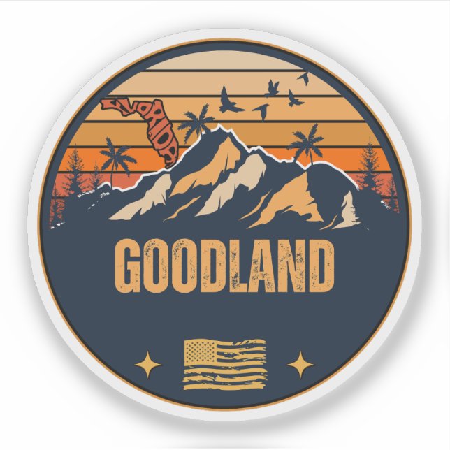 Goodland, Florida  Sticker (Front)