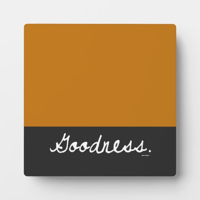 Goodness Color Block Tabletop Plaque (Front)