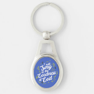 Goodness of God Typographic Joyful Keychain