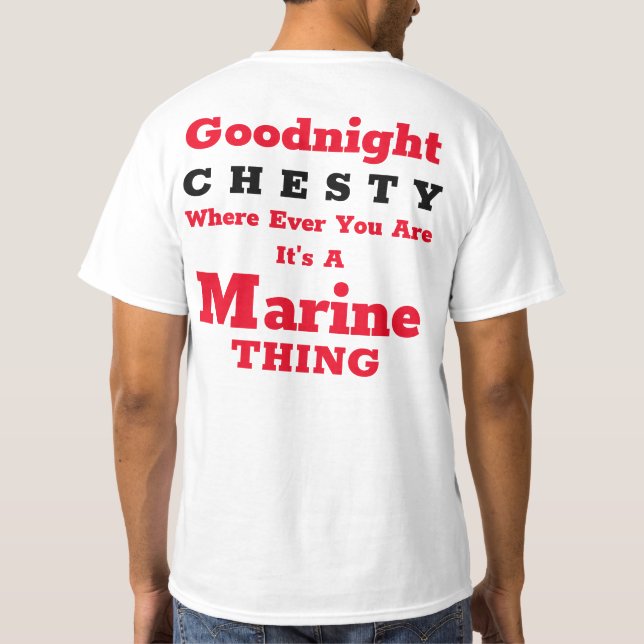 Goodnight CHESTY T-Shirt (Back)