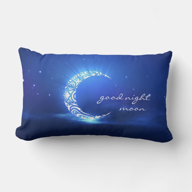 Goodnight Moon & Stars Child's Favorite Pillow (Front)