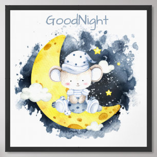 GoodNight mouse Framed Art