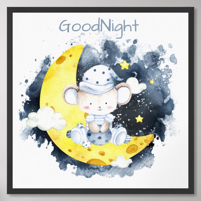 GoodNight mouse Framed Art (Framed Front)