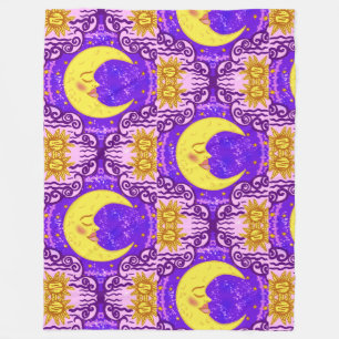 Goodnight sleepy head fleece blanket