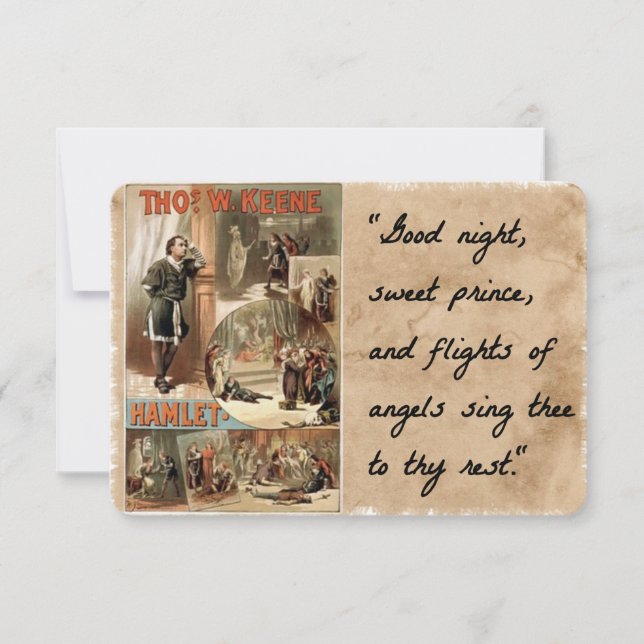 Goodnight Sweet Prince Note Card (Front)