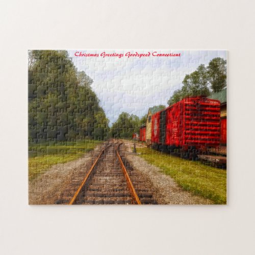 Goodspeed  Connecticut Christmas Greetings Jigsaw Puzzle