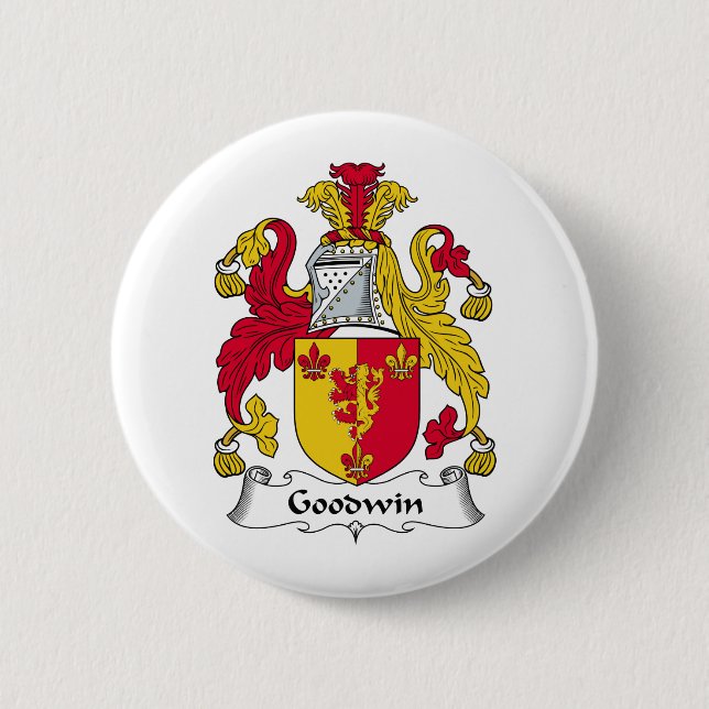 Goodwin Family Crest Pinback Button (Front)