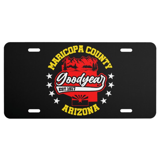Goodyear, Arizona License Plate (Front)