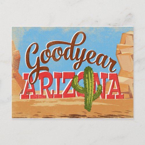 Goodyear Arizona Vintage Travel Postcard