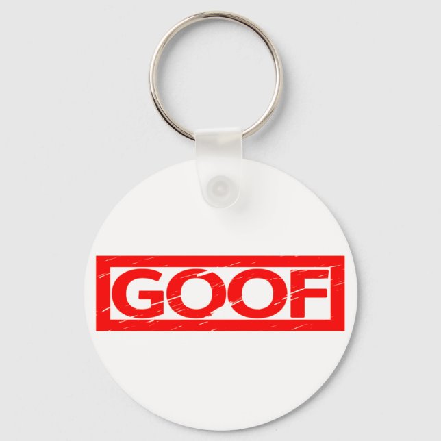 Goof Stamp Keychain (Front)