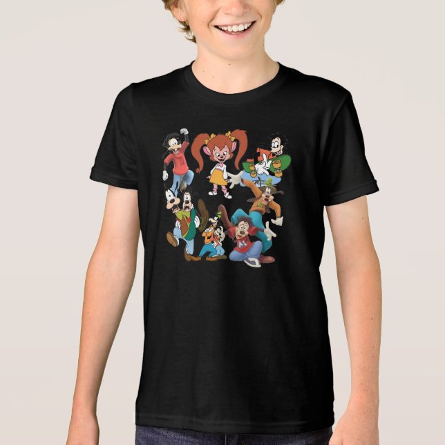 😂😂goof troop😂goof troop😂goof troop😂😂😂 Tri-Blend shirt (Front)