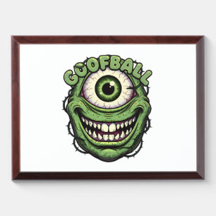 Goofball Monster Eye – Funny Creepy One-Eyed Carto Award Plaque