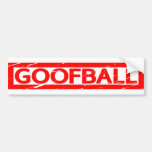 Goofball Stamp Bumper Sticker