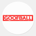 Goofball Stamp Classic Round Sticker