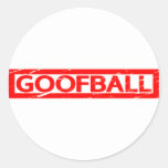 Goofball Stamp Classic Round Sticker