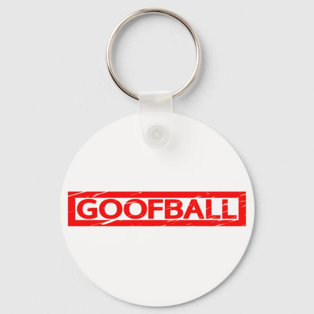 Goofball Stamp Keychain (Front)