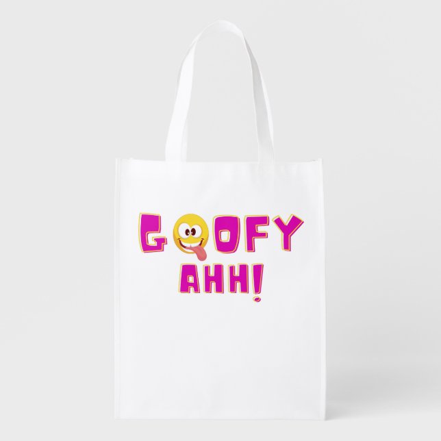 Goofy Ahh Reusable Grocery Bag (Front)