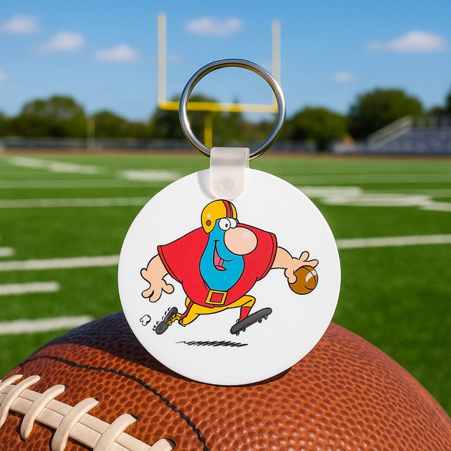 Goofy American Footballer Sports Keychain (Creator Uploaded)