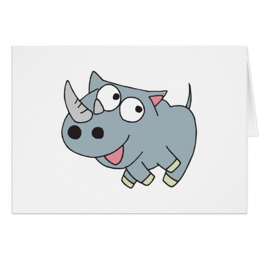 goofy baby rhino cards (Front Horizontal)