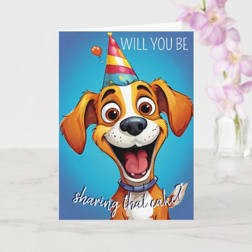  goofy birthday pup for anyone who loves dogs card
