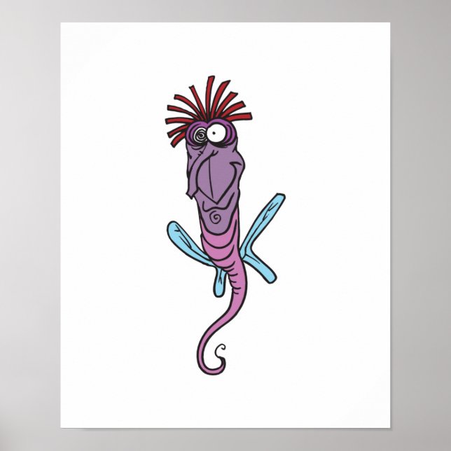 goofy cartoon dragonfly poster (Front)