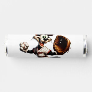 Goofy Cat Baseball Pitcher Winds Up Breath Savers® Mints