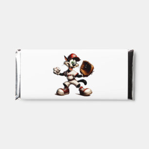 Goofy Cat Baseball Pitcher Winds Up Hershey Bar Favors