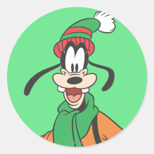 Goofy Classic Round Sticker