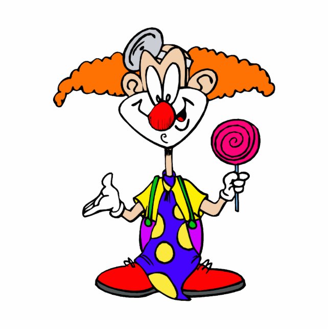 Goofy Clown with Lillipop Statuette (Front)