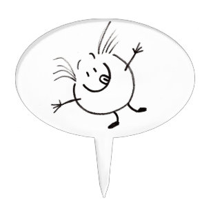 Goofy Doodle Guy Cake Topper