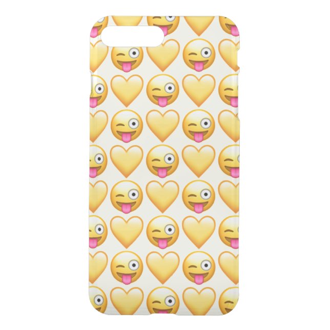 Goofy Emoji iPhone 8 Plus/7 Plus Clearly™ Case (Back)