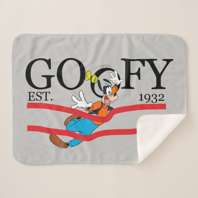 Goofy Est. 1932 Sherpa Blanket (Front (Horizontal))