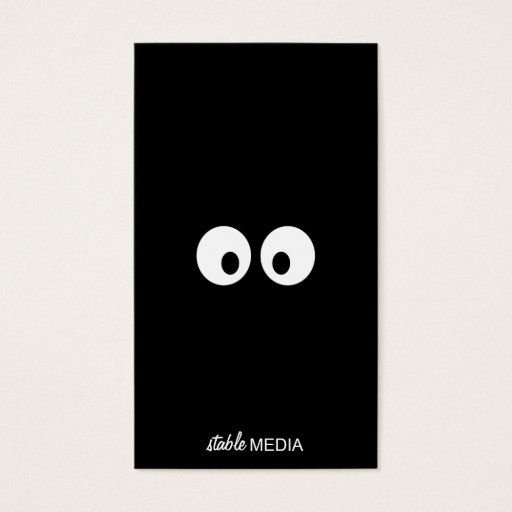 Customizable Goofy Eyeballs Business Card