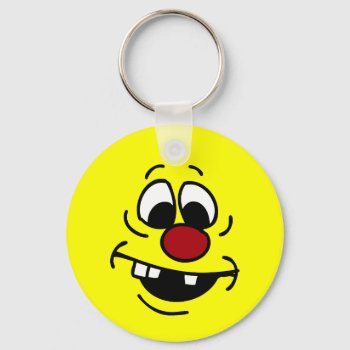 Goofy Face Grumpey Keychain by disgruntled_genius at Zazzle