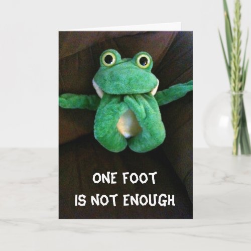 GOOFY FROG SAYS BIRTHDAY COMPLIMENT CARD