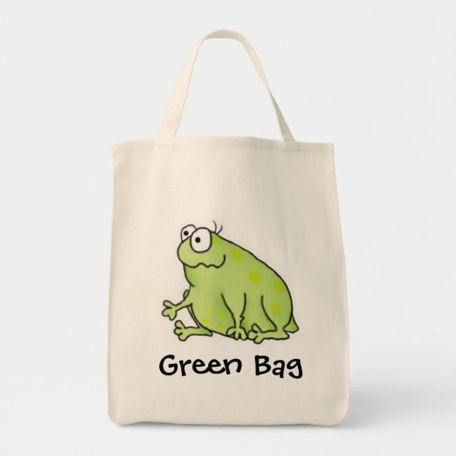 Goofy Frog Tote Bag (Front)