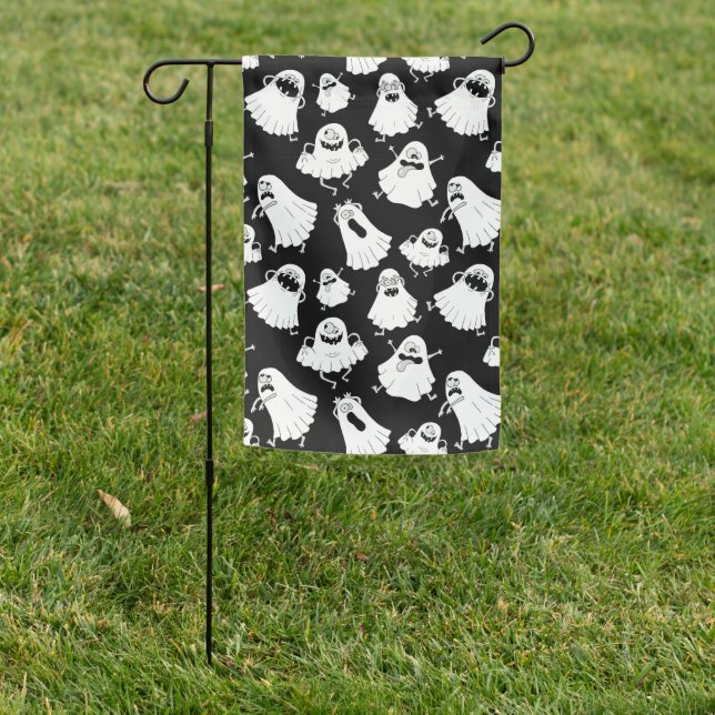 Goofy Ghosts Garden Flag (In SItu)